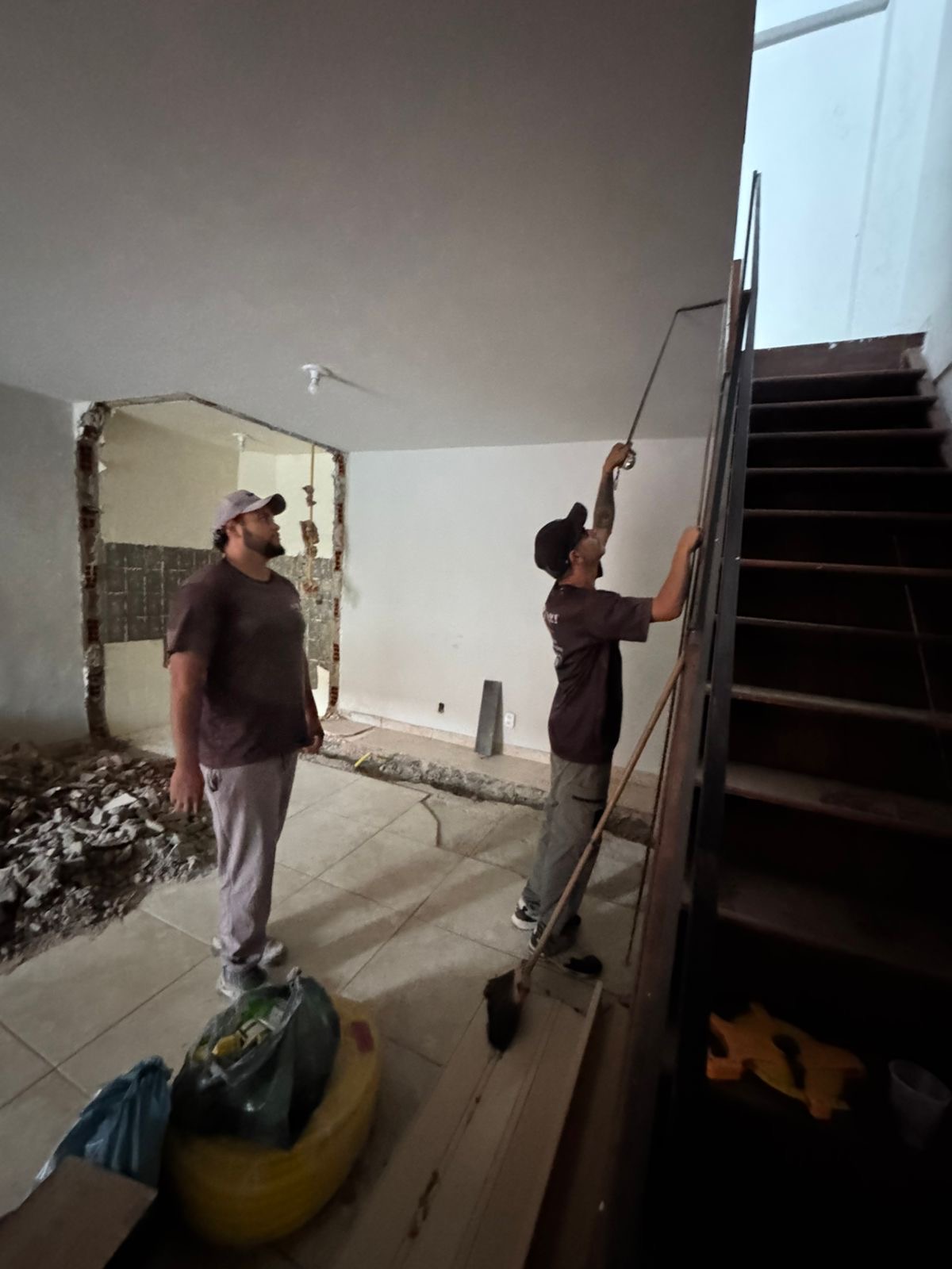 Equipe em obra